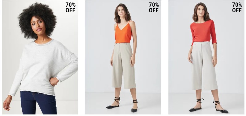 Outlet de moda Canal Concept com até 70% OFF - desconto outlet canal concept