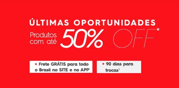 Ofertas de até 50% na Renner em itens selecionados - desconto renner