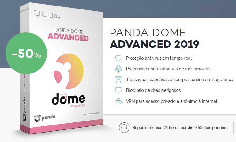 Desconto 50% OFF na proteção Panda Dome Advanced - desconto panda dome advanced