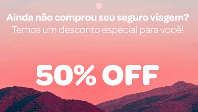 Cupom desconto Travel Ace - 50% nos seguros - comprar seguro viagem travel ace