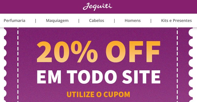 Cupom Jequiti de 20% OFF acima R$ 129 no site - cupom jequiti 20 off