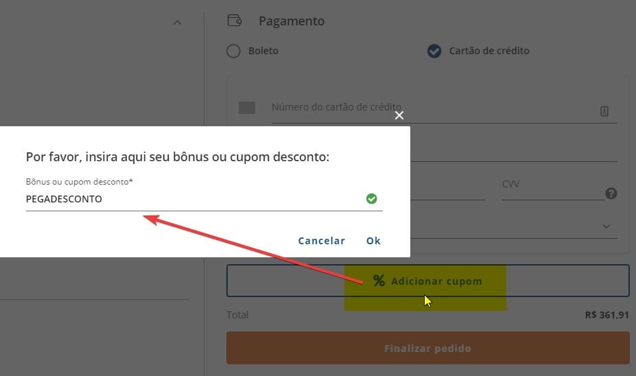 usando o código de cupom desconto Posthaus