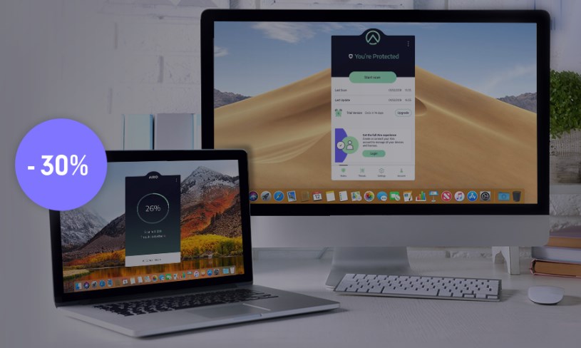 Desconto de até 30% para assinaturas Airo Internet Security - desconto airo mac