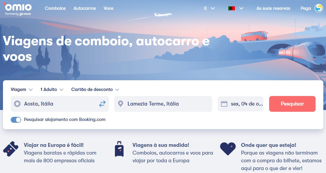 Quer fazer uma viagem para a Europa pagando pouco? Agora você pode! - viagem para a Europa Dicas para economizar site da omio