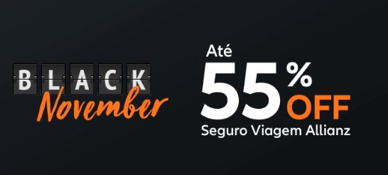 Desconto de 55% em seguro de viagem na Allianz - cupom black friday allianz seguros