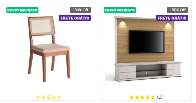 Desconto até 58% nas ofertas de outlet Móveis Gruber - cupom black friday móveis gruber