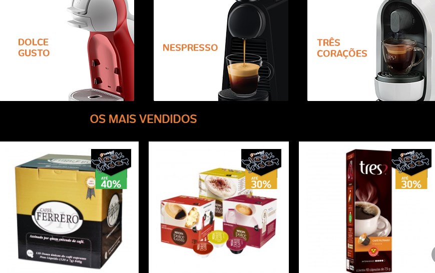 Até 40% OFF em cápsulas e cafeteiras na black friday Café Fácil - desconto black friday cafe facil