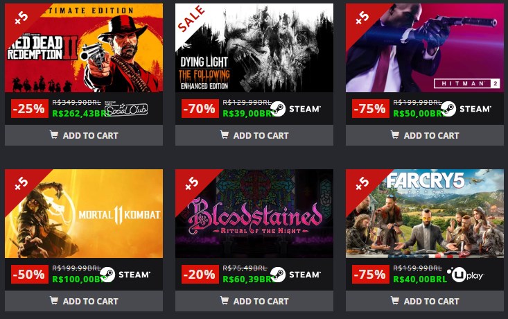 Até 75% OFF em games Steam na black friday Green Man Gaming - desconto black friday green man gaming