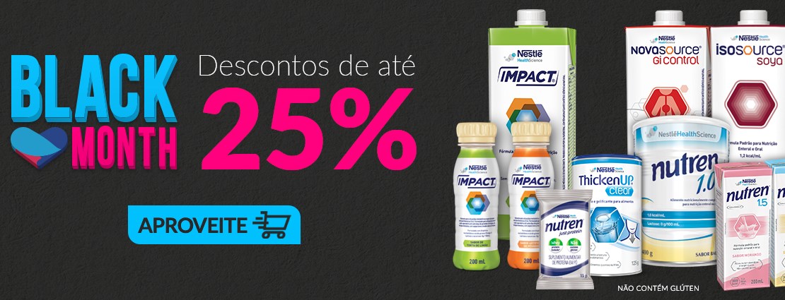 Até 25% OFF na promoção black month Nutrição até Você - desconto black friday nutrição até você