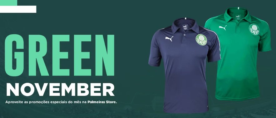 Desconto até 30% OFF na black friday da loja Palmeiras Store - desconto black friday palmeiras store