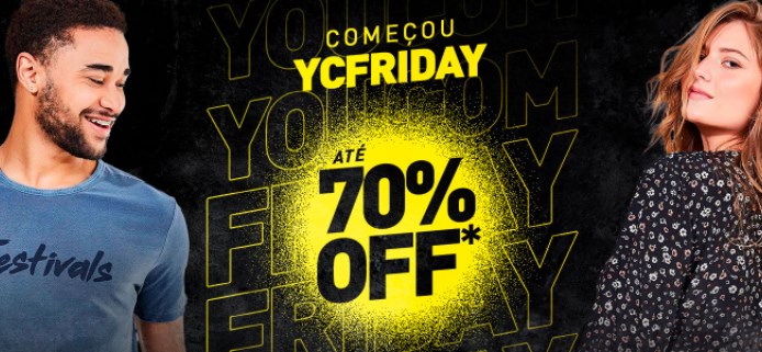 Promoção black friday até 70% OFF em roupas na Youcom - desconto youcom balck friday