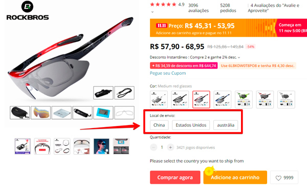 Aprenda a importar acessórios de bicicleta com desconto no Aliexpress - compras online Dicas para economizar importar acessorios bicicleta local