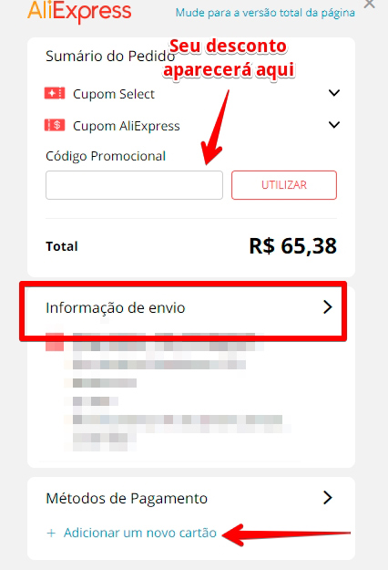 Aprenda a importar acessórios de bicicleta com desconto no Aliexpress - compras online Dicas para economizar importar acessorios bicicleta pagamento