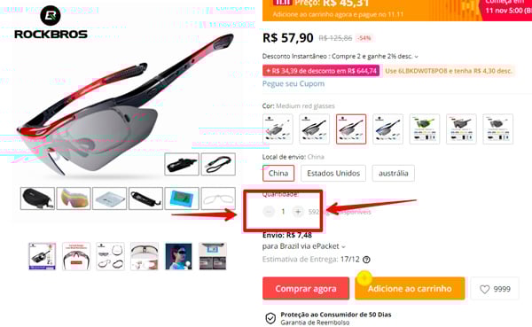 Aprenda a importar acessórios de bicicleta com desconto no Aliexpress - Dicas para economizar importar acessorios bicicleta quantidade Aprenda a importar acessórios de bicicleta com desconto no Aliexpress - Dicas para economizar importar acessorios bicicleta quantidade