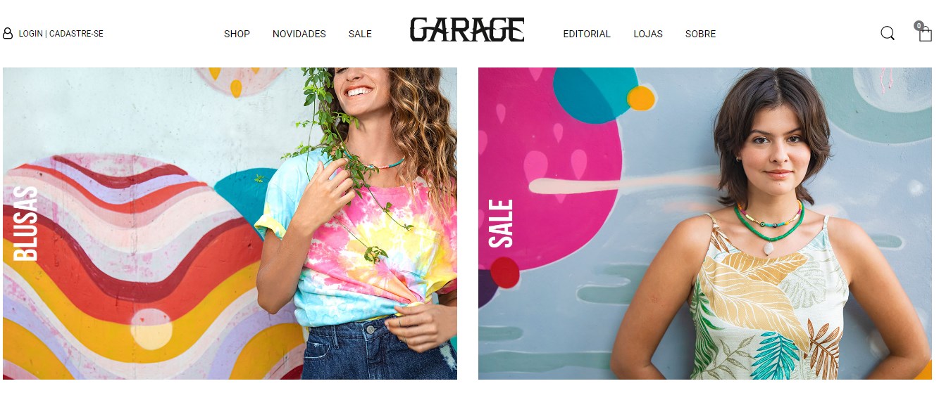 Apostando no estilo easy-going, a Garage Rio oferece roupas, calçados e acessórios a preços acessíveis