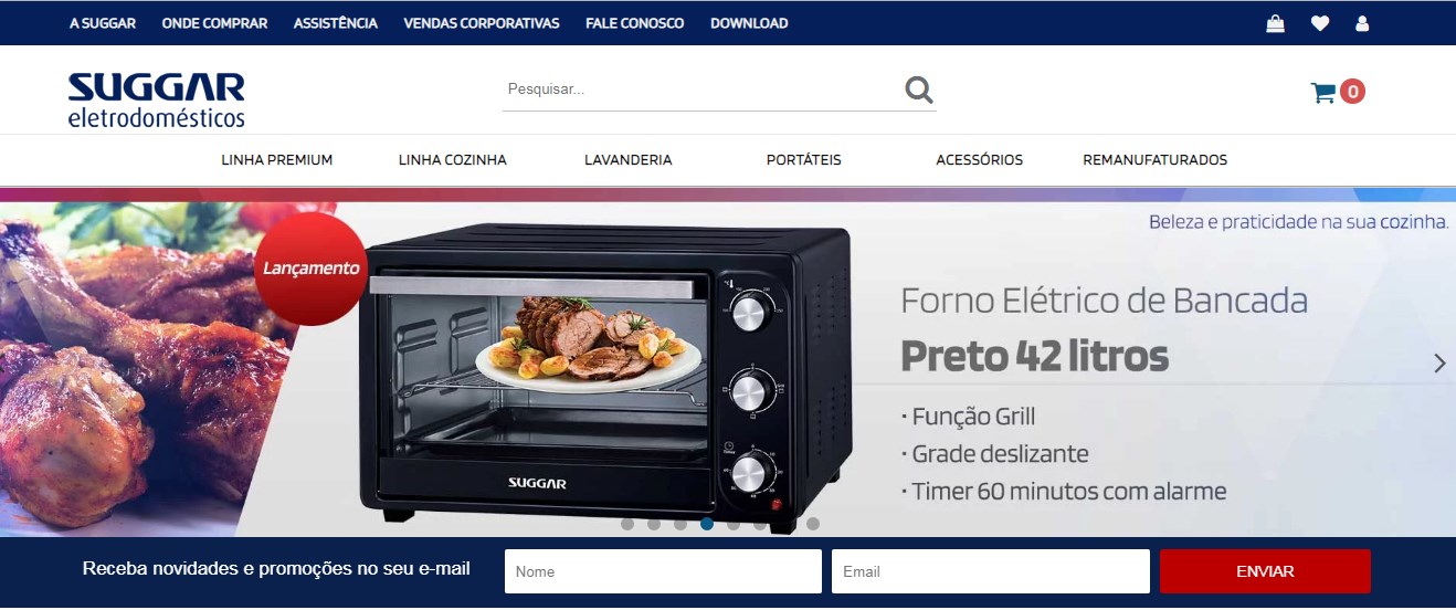 Entre os sites mais confiáveis para comprar eletrodomésticos com desconto na Black Friday está a loja virtual da Suggar