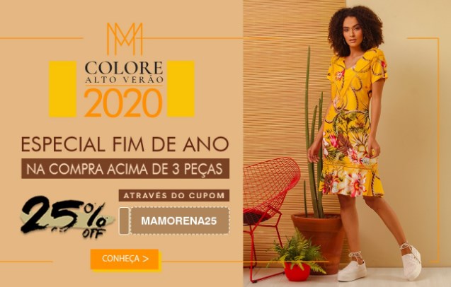 Cupom de 25% OFF comprando acima de 3 peças na Mamorena - cupom 25 off mamorena