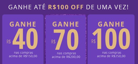 Desconto progressivo Eudora de até R$ 100 OFF pelo site! - desconto progressivo eudora