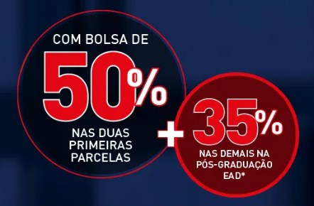 Cupom Unopar EAD - 50% nas 2 primeiras + 35% nas demais mensalidades - cupom unopar