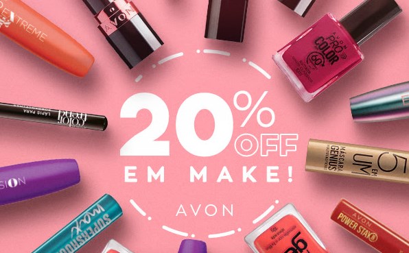 Cupom de 20% OFF em Maquiagens selecionadas na Avon Store - cupom 20 off avon store