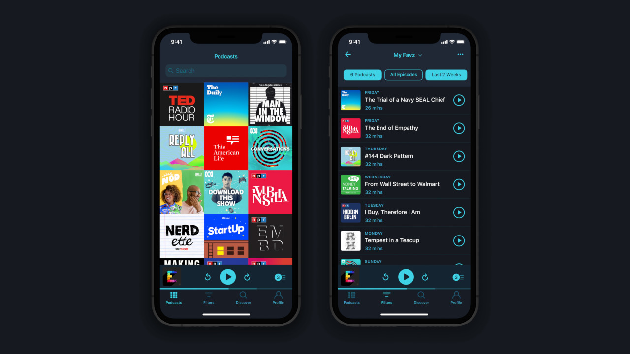 apps para ouvir podcasts - Pocket Casts