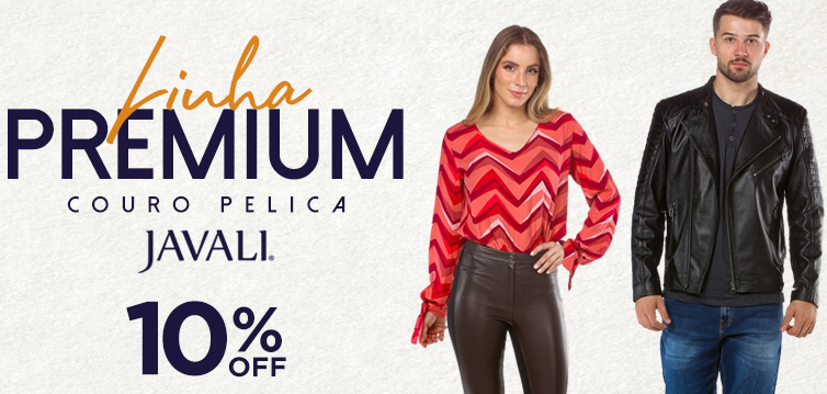 Cupom Javali - 10% OFF e frete grátis em Jaquetas de Pelica - cupom 10 pelica premium