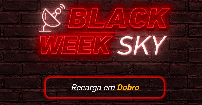 Recarga de Sky Pré Pago em dobro na promoção de black friday - black friday sky pre pago