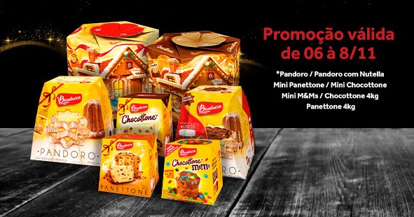 Cupom 15% OFF em Pandoro Nutella, Chocottone e Panettone - cupom bauducco pandoro