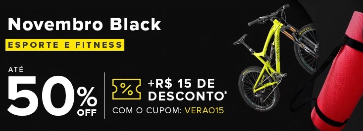 Cupom de 15% OFF para categoria Esporte e Fitness no Mercado Livre - cupom ml esporte lazer