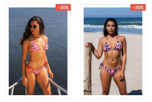 Promoção Bikineria - desconto de 30% nos biquínis selecionados - desconto bikineria