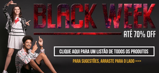 Promoção semana black friday Deans - até 70% em moda jovem - desconto black friday deans