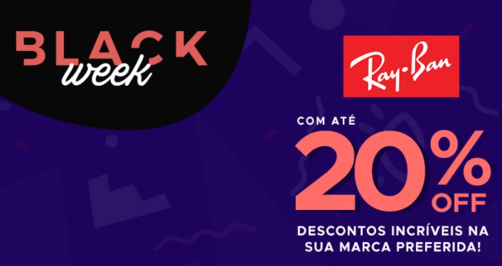 Promo eÓtica black friday - 20% em Ray Ban e mais descontos - desconto black friday eotica