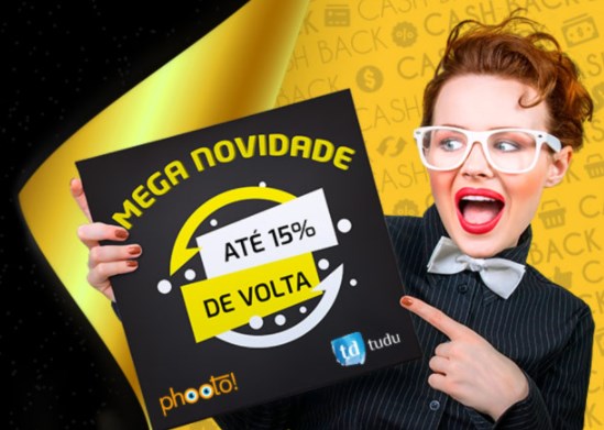 Promoções black friday Phooto e Tudu com desconto cashback 15% - desconto black friday phooto tudu