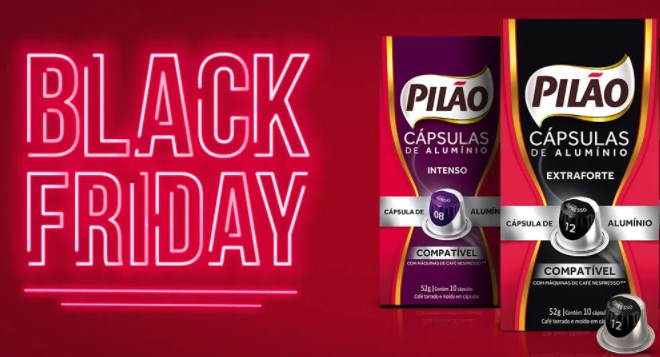 Black friday de cápsulas Café Pilão - 45% de desconto no site - desconto capsulas cafe pilao