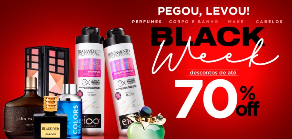 Perfumes e cosméticos com até 70% OFF na promoção Gel Niche - promocao black week gel niche