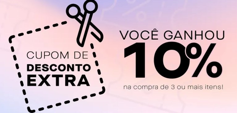 Cupom 10% no site Quem Disse, Berenice? acima de 3 itens - 10 off quem disse berenice