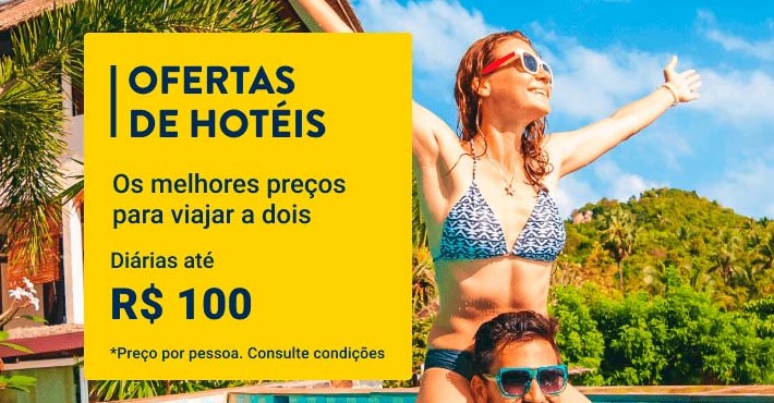 Desconto CVC em diárias de hotéis por até R$ 100 por pessoa - desconto diarias hoteis