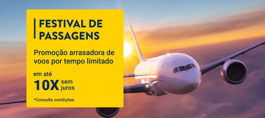Ofertas de Passagens Aéreas em até 10x sem juros a partir de R$ 100 na CVC - desconto passagens aereas cvc