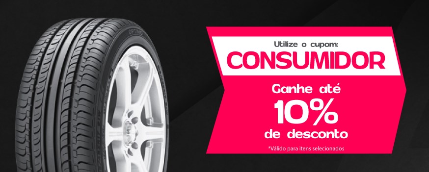 Promoção Gpneus - cupom de 10% para compra de 4 pneus! - cupom gpneus dia consumidor
