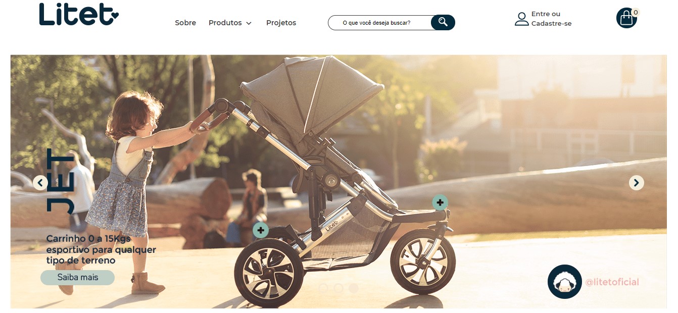 Site Litet para comprar o melhor carrinho de bebê