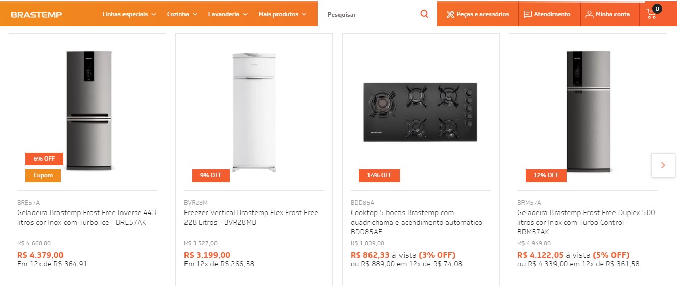 Aproveite os cupons de desconto do PegaDesconto para comprar presente para o Dia das Mães na loja virtual Brastemp com até R$ 200 OFF