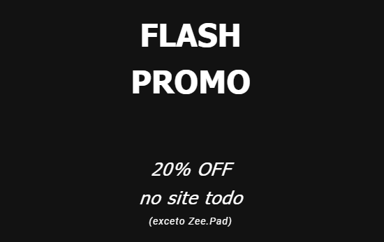 Promoção de 20% de desconto em todo site do Zee.Dog - desconto zee dog flash