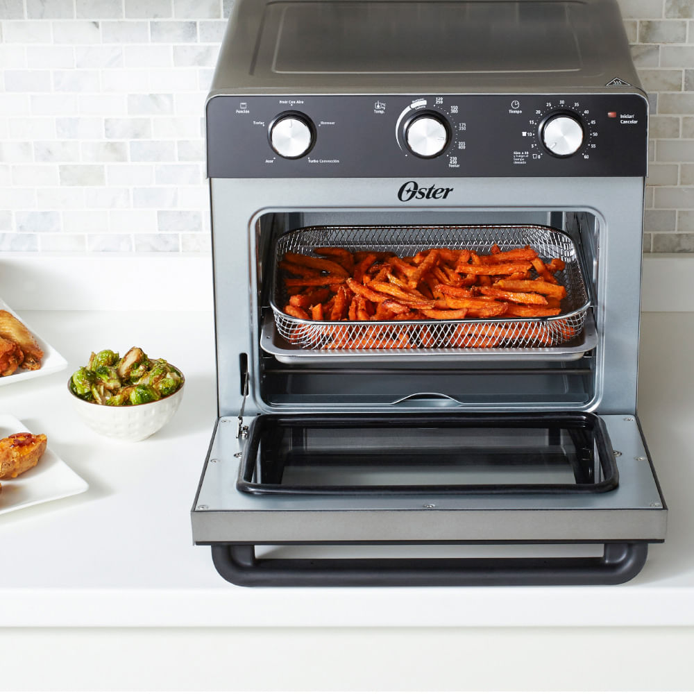 Forno ovenfryer é bom? Descubra as melhores marcas, modelos e onde comprar com desconto - Guias forno ovenfryer Oster 22L forno elétrico com fritadeira sem óleo Oster 22L