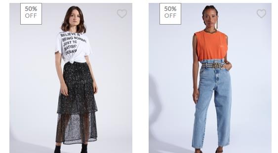 Descontos de 50% em roupas na promoção sale outlet Bobô - promo outlet bobo 2