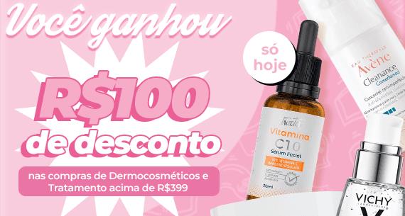 Cupom R$ 100 OFF em Dermocosméticos no site da Época - 100 OFF EPOCA dermocosmeticos