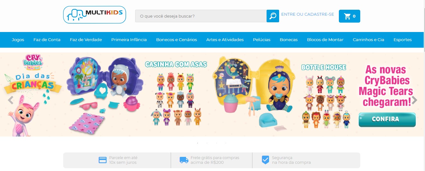 Aproveite os códigos promocionais do PegaDesconto para comprar presente para o Dia das Crianças na loja Multikids pagando mais barato