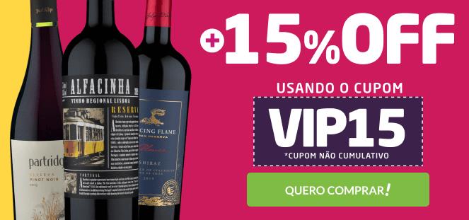 Cupom desconto Wine - 15% em todos os vinhos do site! - cupom 15 wine