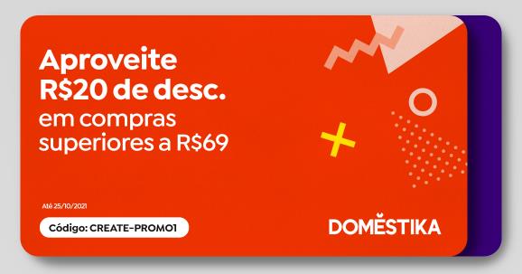 Cupom de R$ 20 OFF acima de R$ 69 em cursos Domestika - cupom 20 domestika