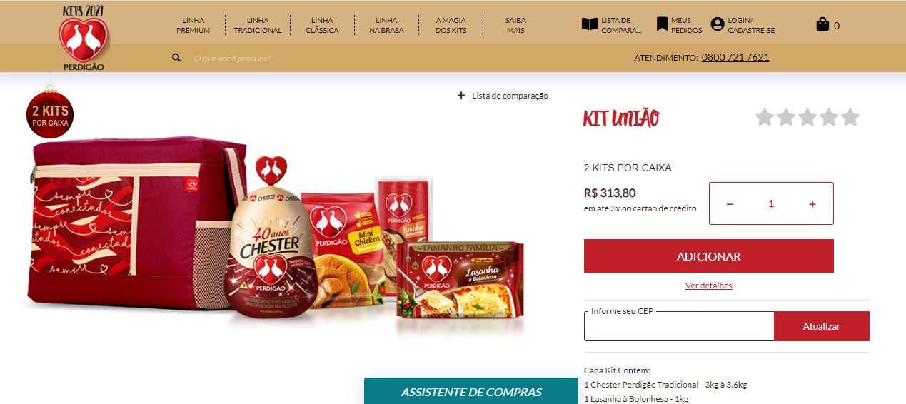 Kits comemorativos Perdigão