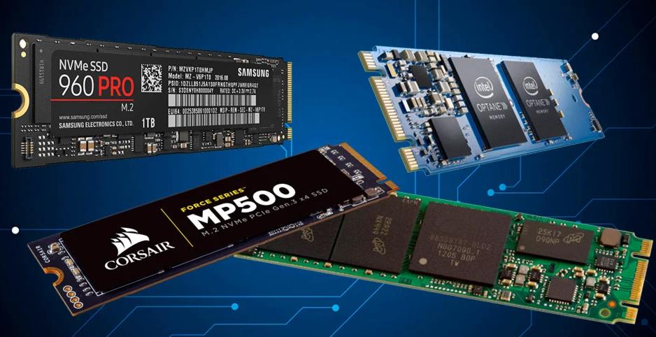 Memórias de estado sólido NVMe SSD, m.2 e intel optane.